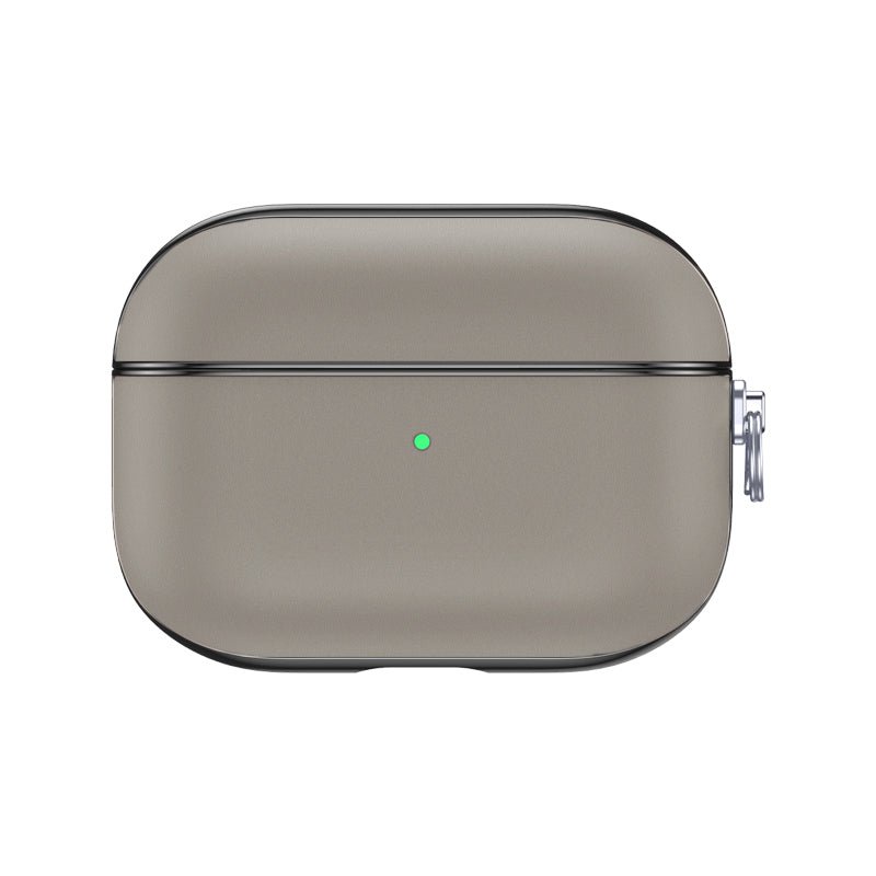 Custodia AirPods in pelle Snap Pro Grigia