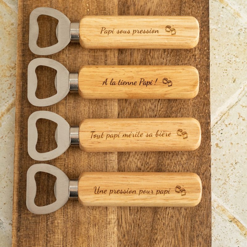 Bottle opener handle "For Papi" - My Bambou