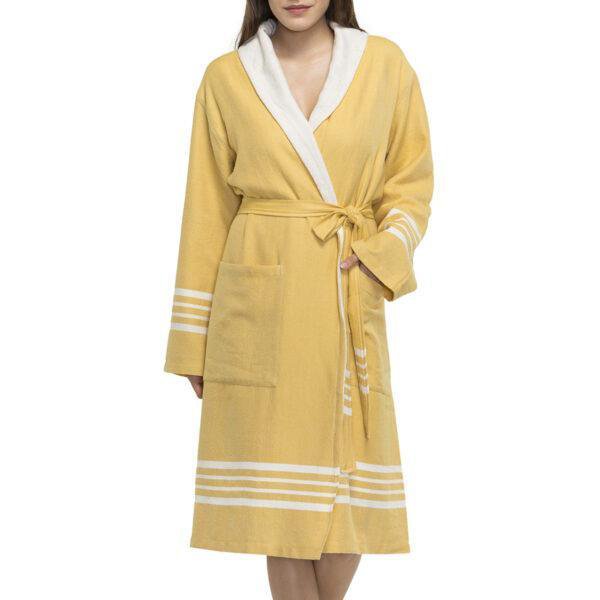Hamam Albornoz Él y Ella Amarillo