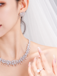 Sternenlicht-Perlen-Brautschmuck-Set