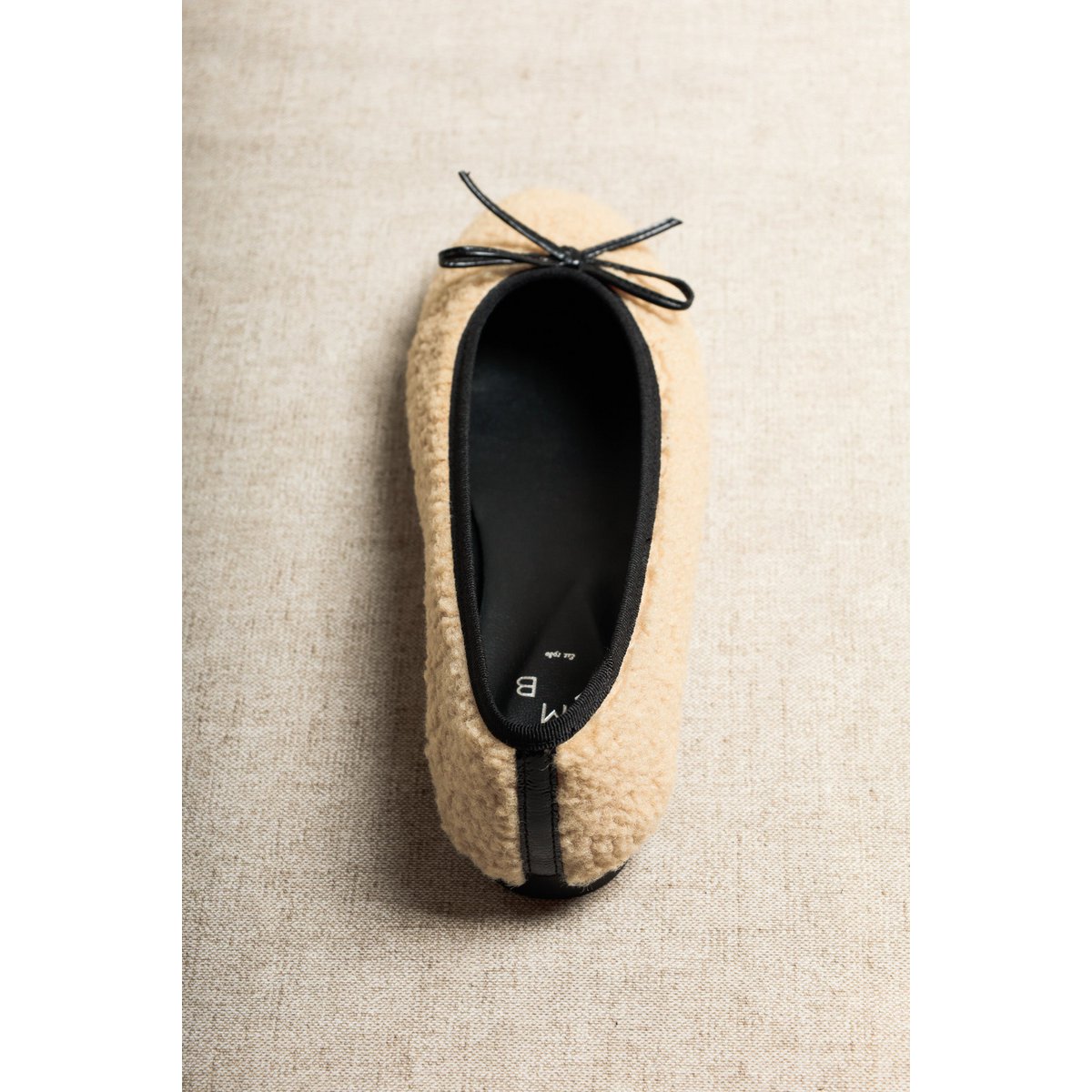 TED BEIGE – Ballerina's van imitatiebont