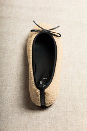 TED BEIGE – Ballerina's van imitatiebont