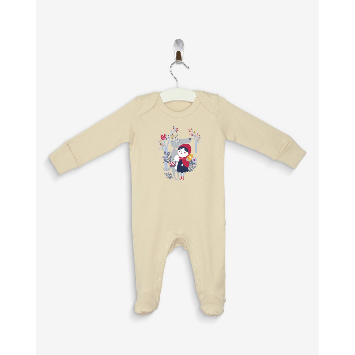 Pyjama naturel Chaperon Rouge 100% coton bio certifié OEKO-TEX