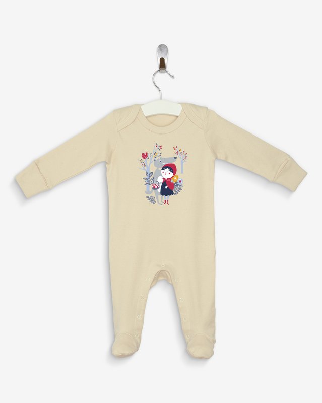 Natural Red Riding Hood pajamas 100% organic cotton certified OEKO-TEX