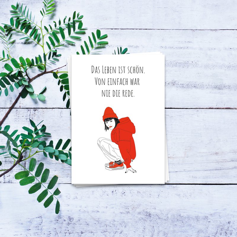 Das Leben ist schön - Postkarte 10er Set