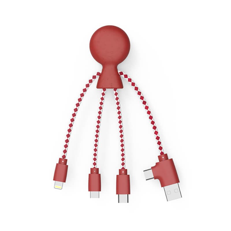 🔌 Mr Bio Multi-connector gerecycleerde plastic kabel 🔌