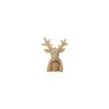 LED Kaars Hert Hx17cm Taupe