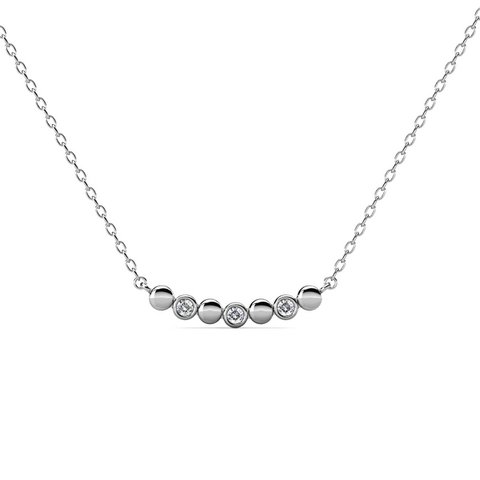 Evelyne Pendants - Silver and Crystal