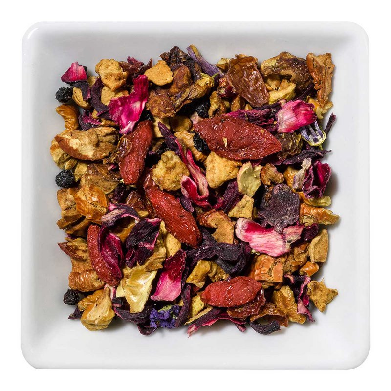 Best friend - fruit tea in a tea tin