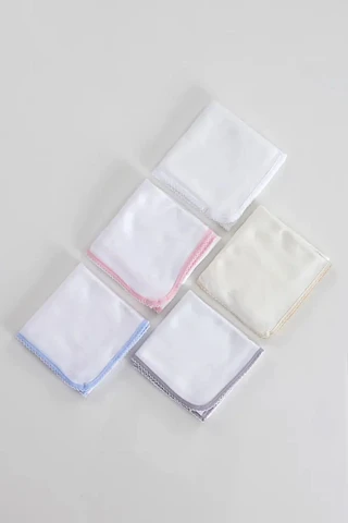 Baby mousseline doek om te schilderen, grijze rand
