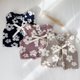 Waistcoat Teddy Flowers Navy