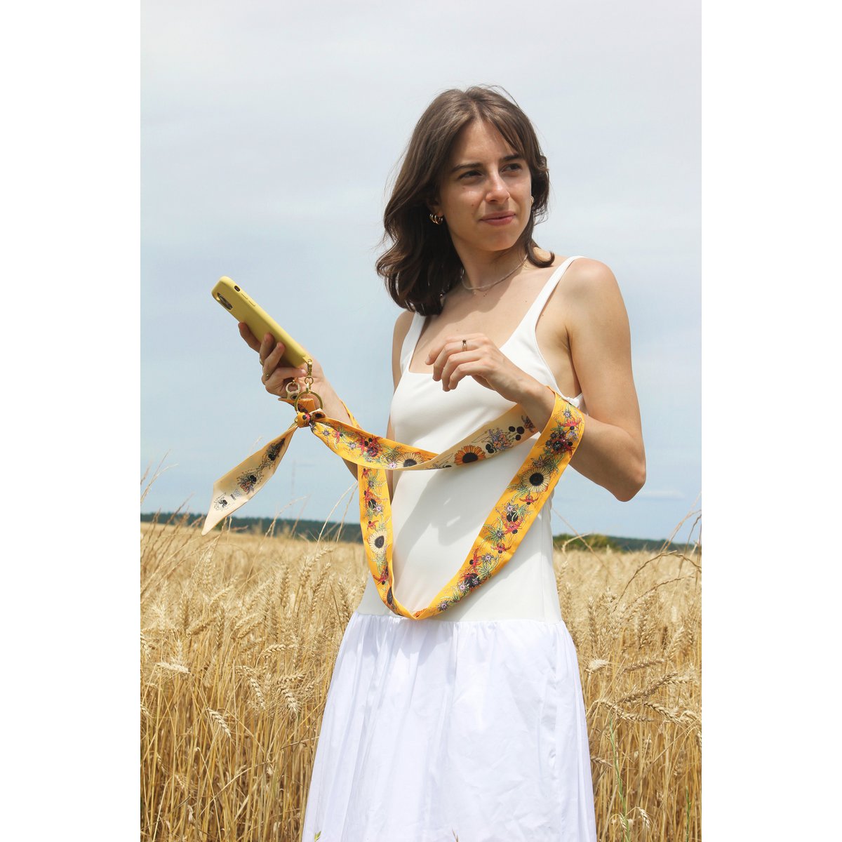 Wende-Handyband „Die Sonnenblume“