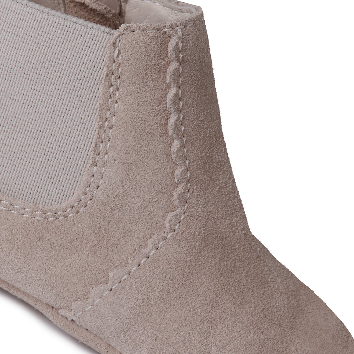 Chelsea Boots Flower Edge - Taupe