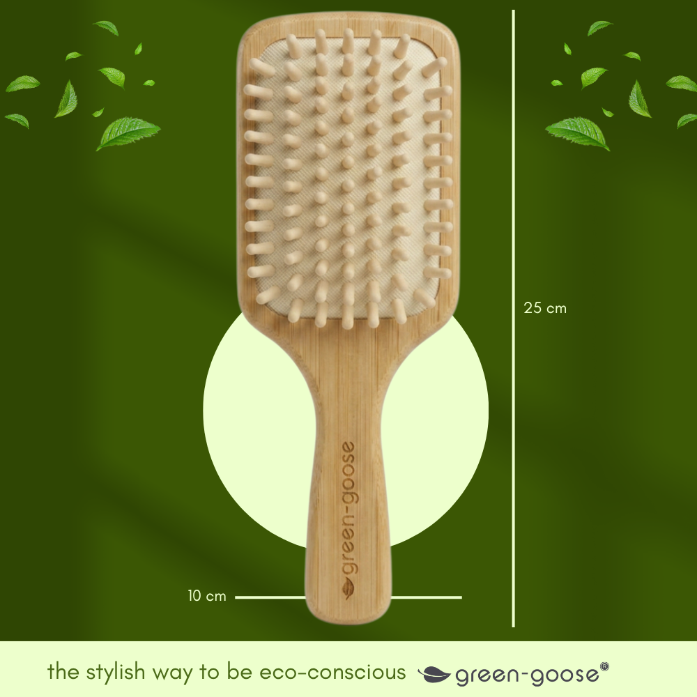 green-goose Brosse à cheveux en bambou XL