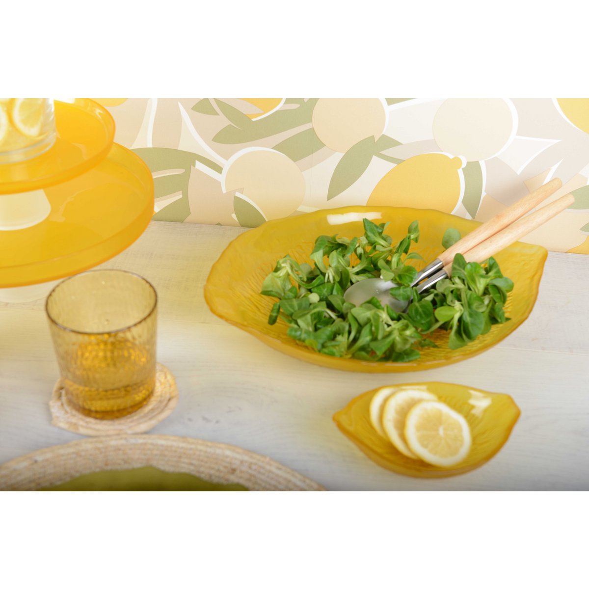 Tazón amarillo - limón