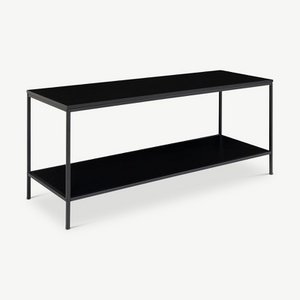 Vice TV Stand, Black frame & two black shelves