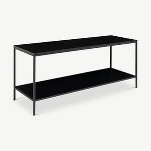 Vice TV Stand, Black frame & two black shelves