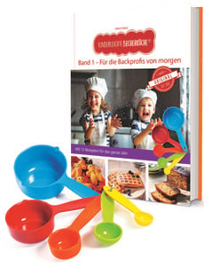 Kinderleichte Becherküche - Für die Backprofis von morgen (Band 1), inkl. 5-teiliges Messbecher-Set