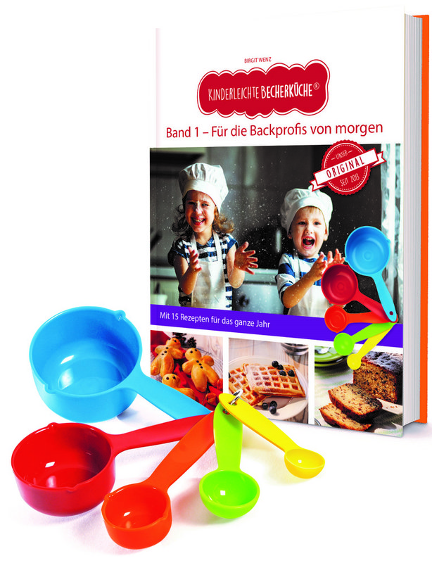 Foolproof mug kitchen - for the baking professionals of tomorrow (volume 1), incl. 5-piece measuring cup set