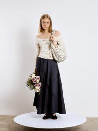 Zachte witte off-shoulder jersey top