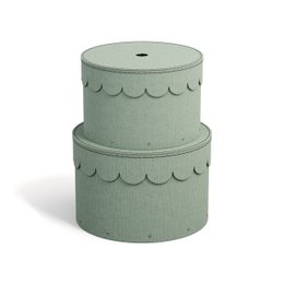 Wilma verschachtelte Kisten, Set von 2 - Soft Teal C16