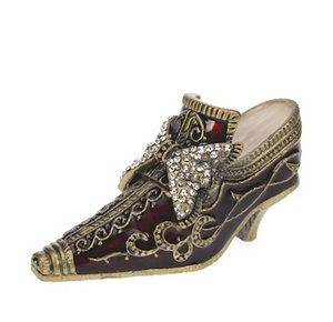 Shoe Gold/Burgundy