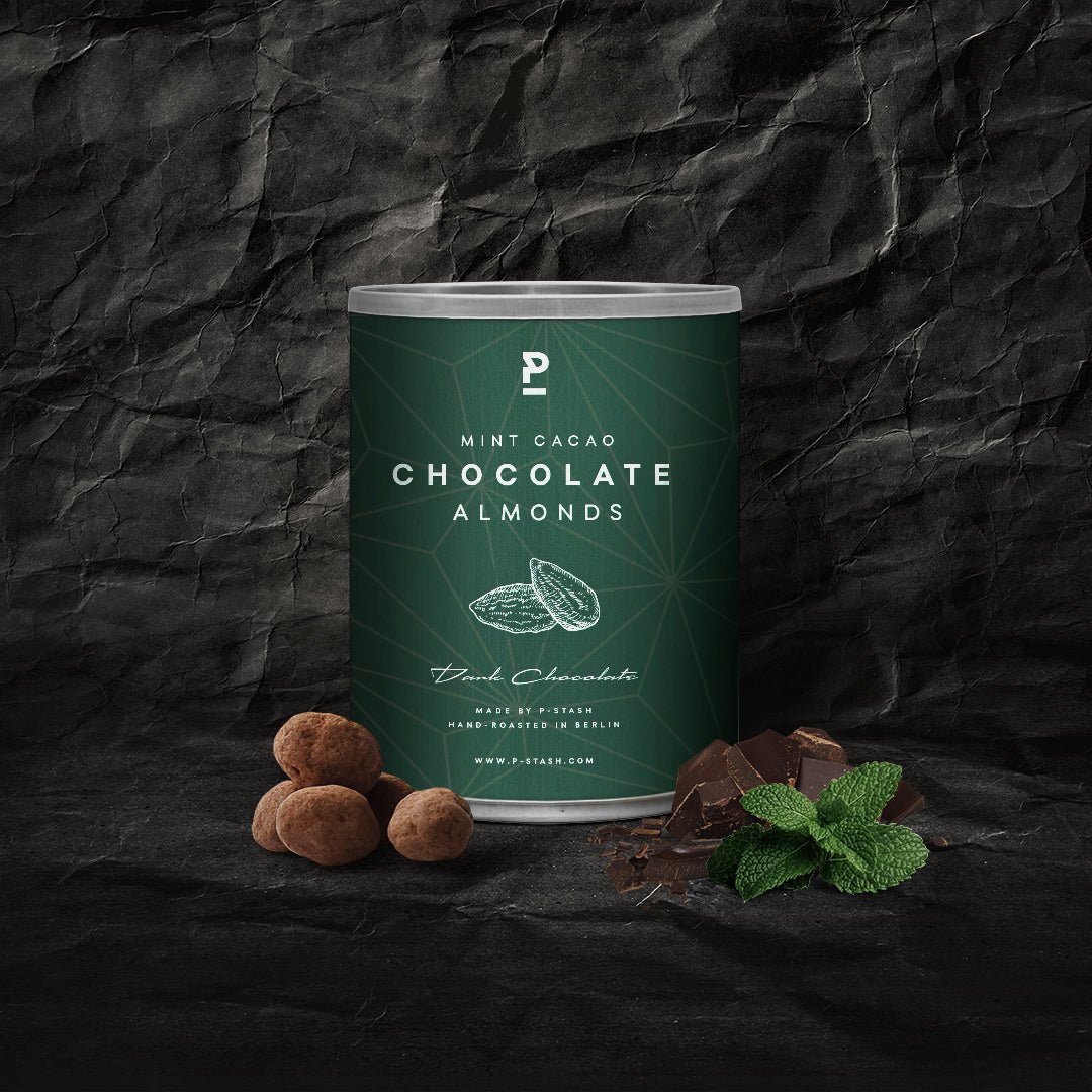 12x Amandel - Pure chocolade met muntcacao - Mini 60g