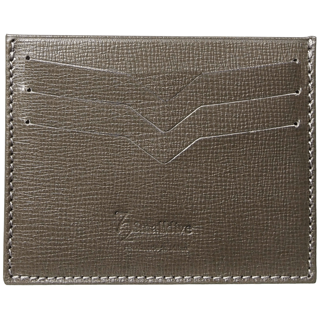 Portefeuille pour cartes de crédit Saffiano Olive