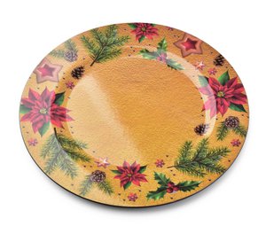 Platzteller BLANCHE FESTIVE Gold 33x33cm