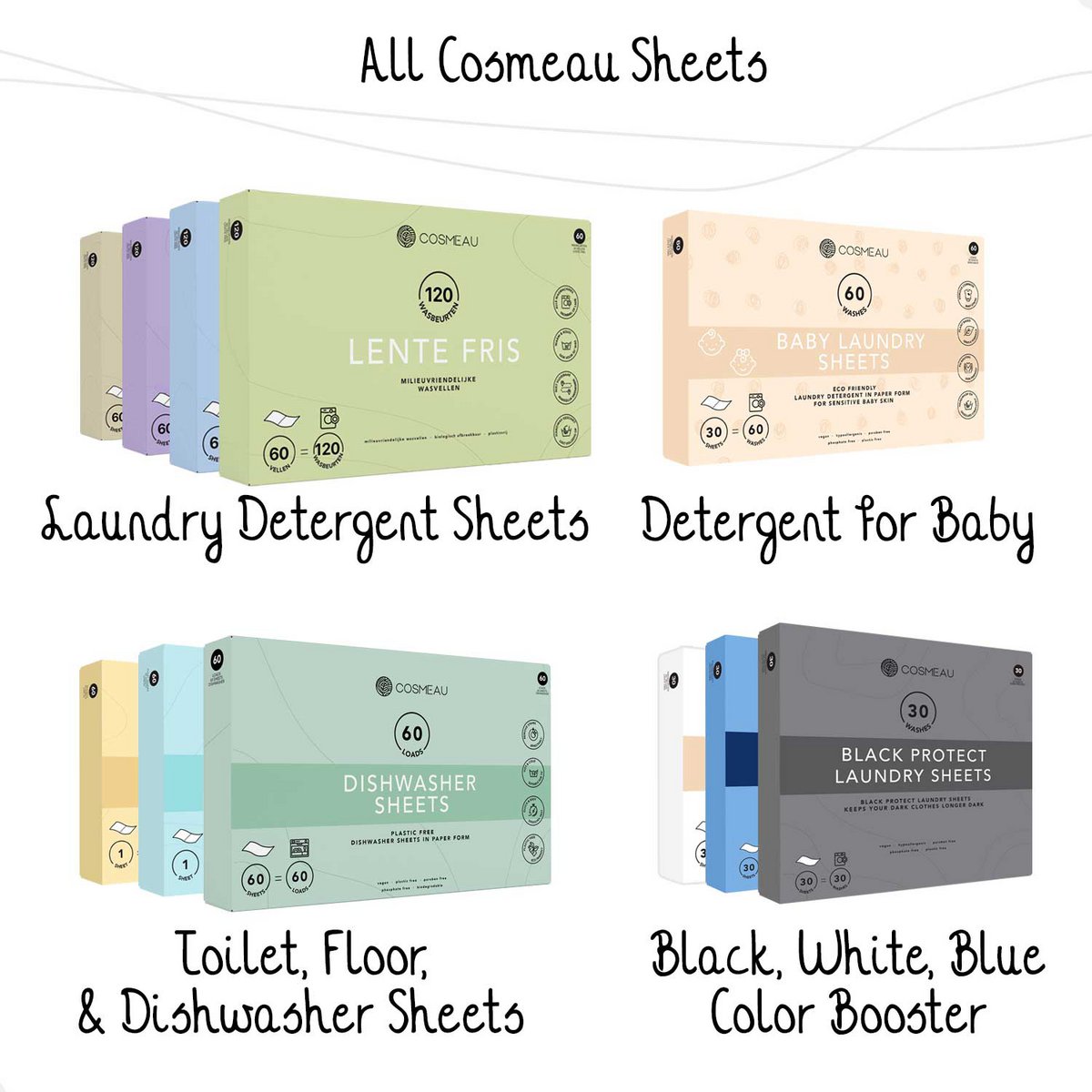 Cosmeau White Protect Laundry Sheets