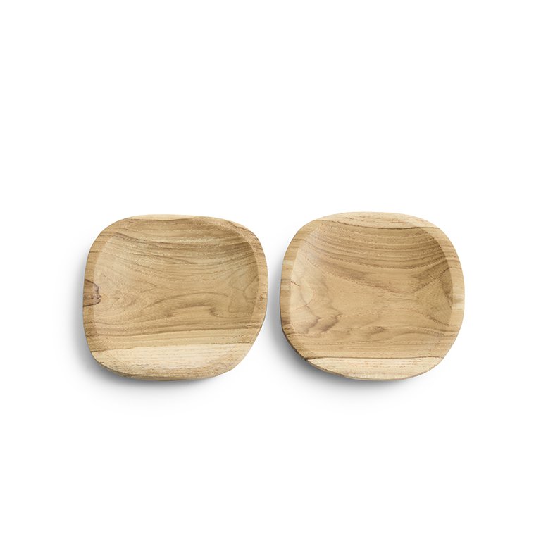 Schaaltje Teak Plat