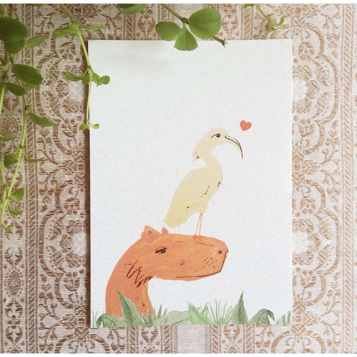 Capibara ansichtkaart (milieuvriendelijk)