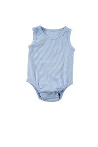 GOTS Labelled Organic Cotton Baby Ribbed Vest Bodysuit