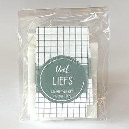  Green tea with rose blossom, loose tea, 10 x 1 cup bags