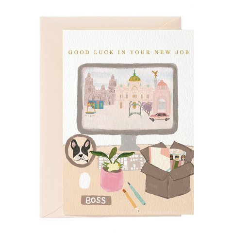 Good Luck In Your New Job Greeting Card
