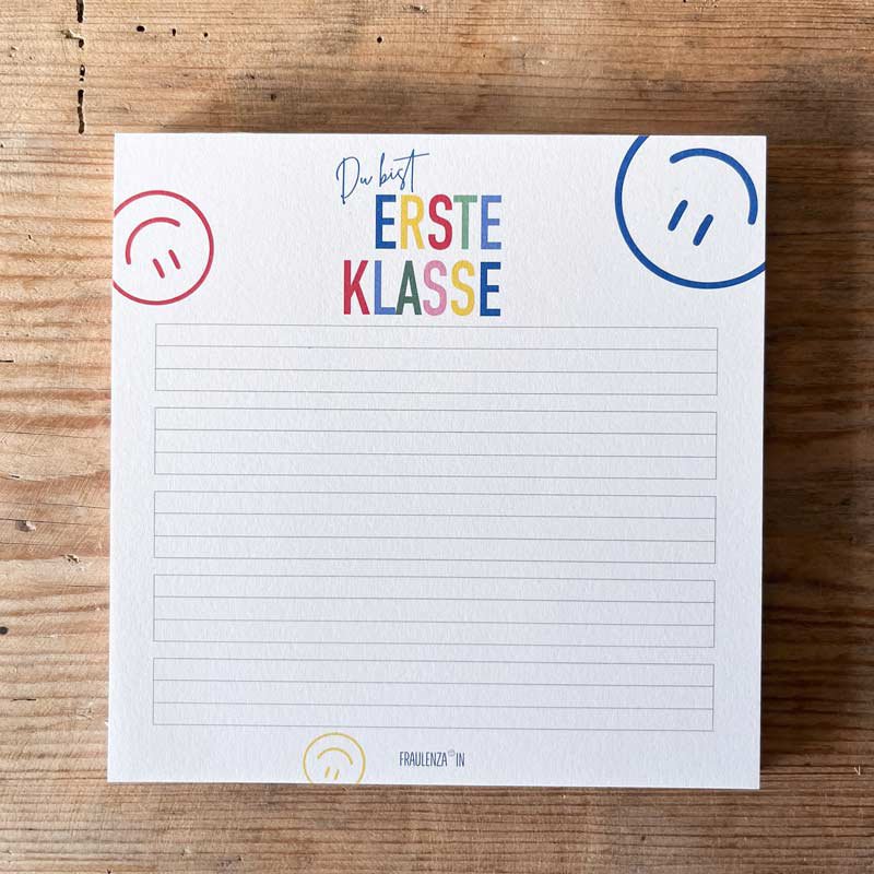 Block Du bist erste Klasse