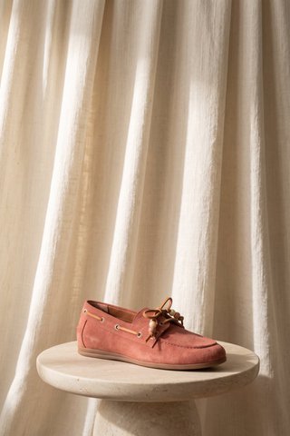 KAI BEADS BRICK ROOD – Bootschoenen met harskralen