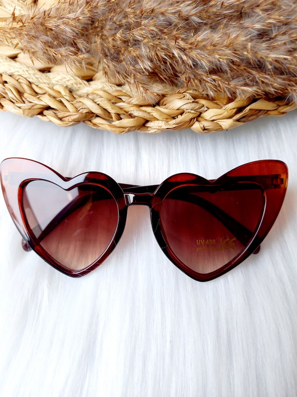Children's sunglasses Heart brown | sunglasses