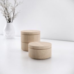 Petit organisateur de bureau en bois Stack