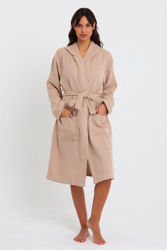 Crystal Bathrobe -Beige