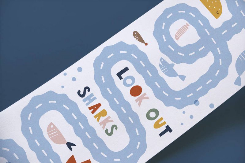 Playful Book for Kids - Scrollino OCEAN Tour