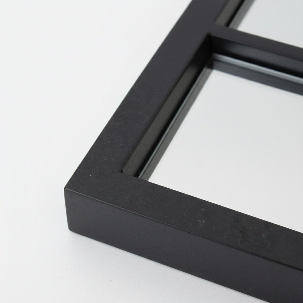Large Standing Mirror 80x180 cm Frame Black Steel - Mirror Large