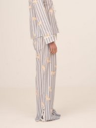 Pantalon de pyjama rayé bleu imprimé Bambi