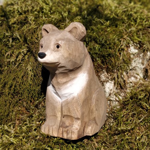 Wudimals® Wooden Bear Cub Animal Toy
