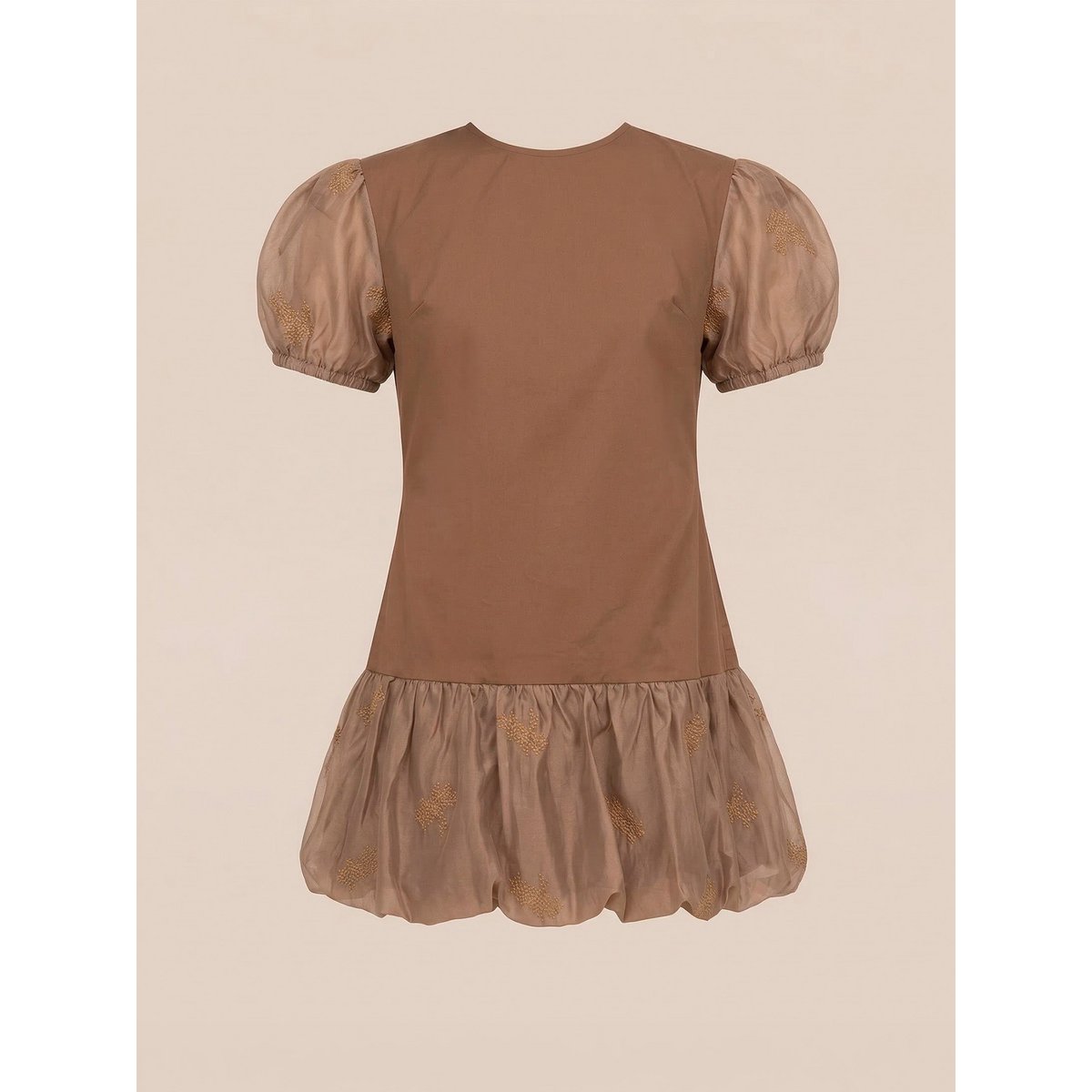 Bruine suiker mini-jurk
