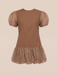 Bruine suiker mini-jurk