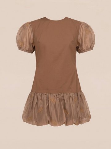 Bruine suiker mini-jurk