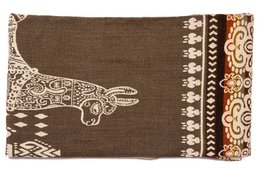 Coperta di alpaca ecuadoriana | coperta nativa | Alpaca marrone