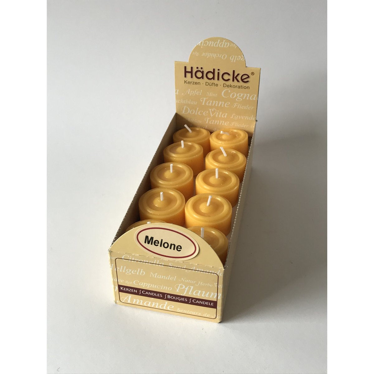 Scented tea light honeydew melon, 20 pcs / box
