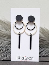 orecchini - Bianco&Nero - Lena